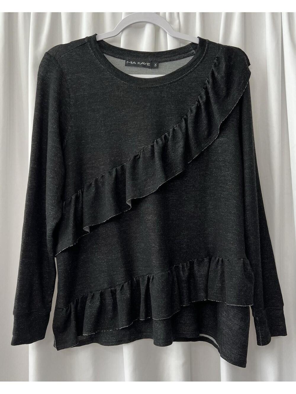 Mia Kaye Women’s Plus Top Ruffle Size  1X NWOT NEW